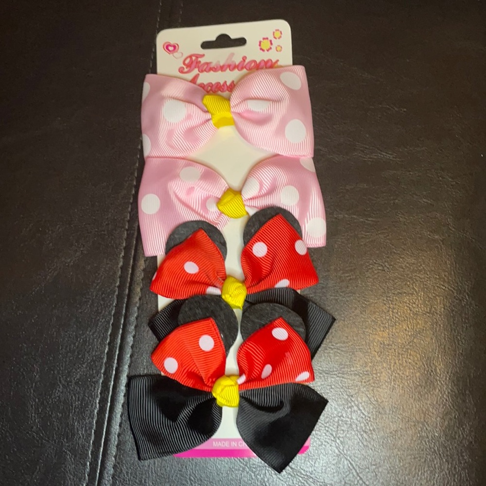 Girls bow decor hair clip